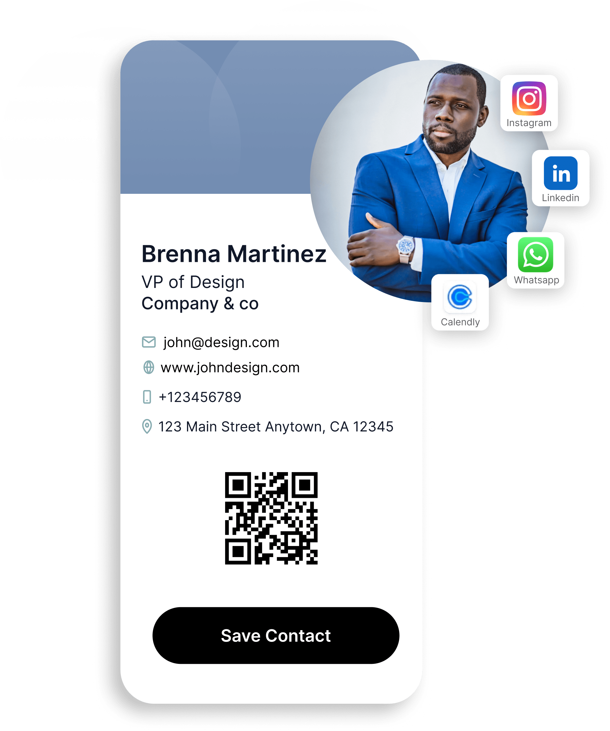 Icon digital card social