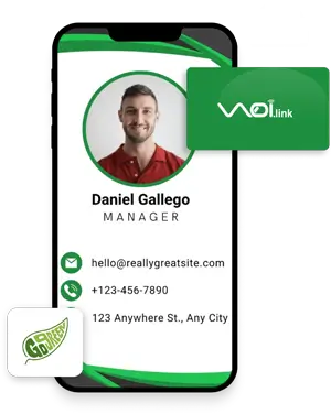 how to create a digital business card