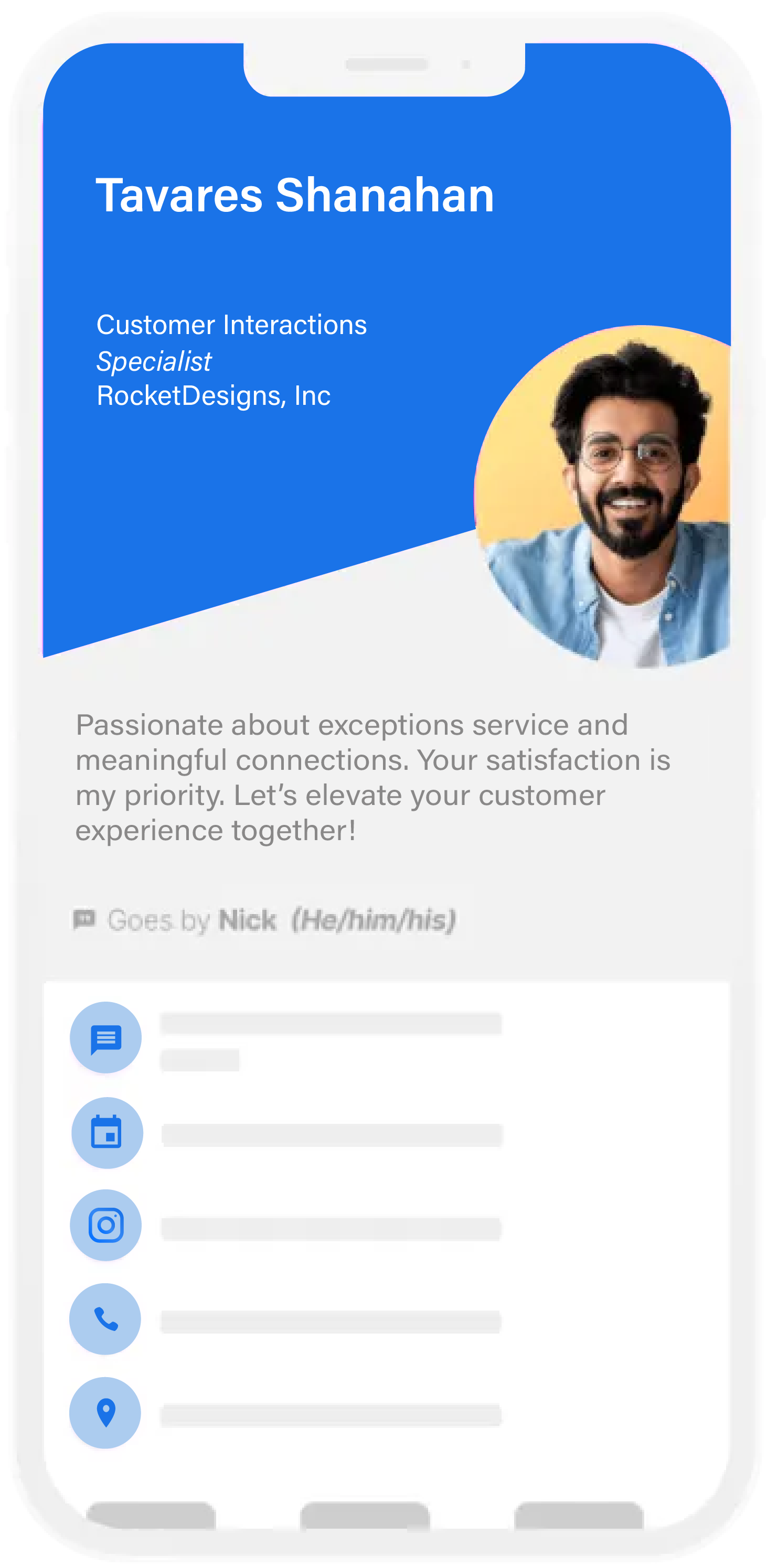 Digital Business Card for networking